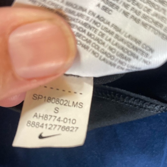 Nike Pro Intertwist Muscle Tank Top Women Sm Black Gray Tulip Back Train Gym - Picture 5 of 11